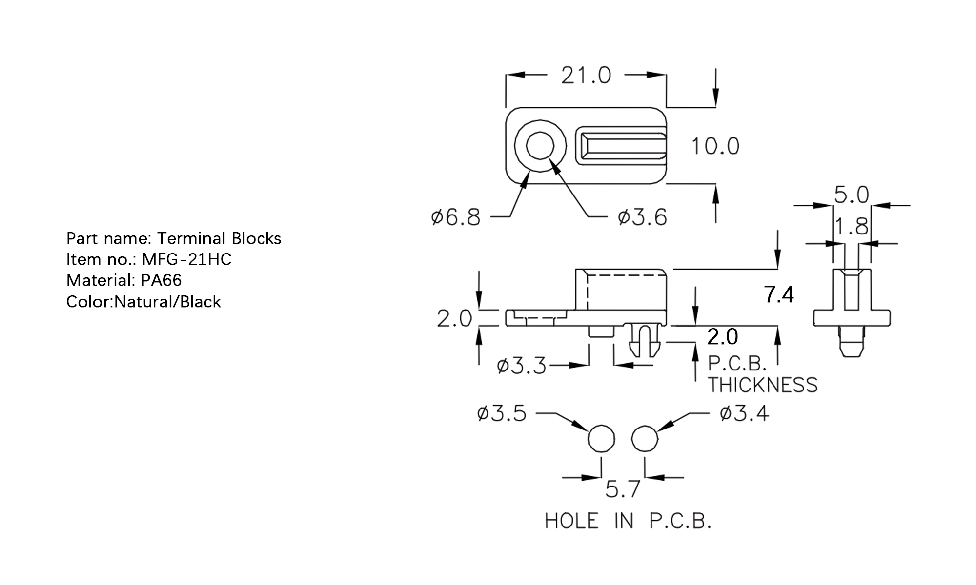 Terminal Blocks MFG-21HC